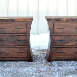 Walnut Nightstands with Curved Sides - Products