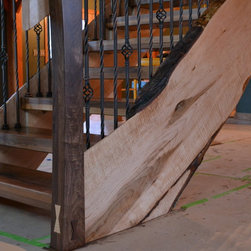 Live Edge Stairs - Curly Maple and Walnut - Home Improvement