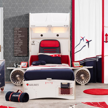 First Class Airplane Kids Bedroom