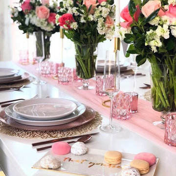 Gold & Blush Tablescape