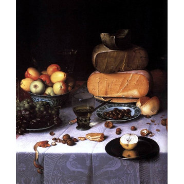 Floris Claesz Van Dijck Laid Table With Cheeses and Fruit Wall Decal