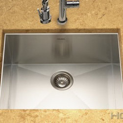 Houzer Contempo Series 23" x 18" Undermount Single Bowl CTS-2300 - Kitchen Sinks
