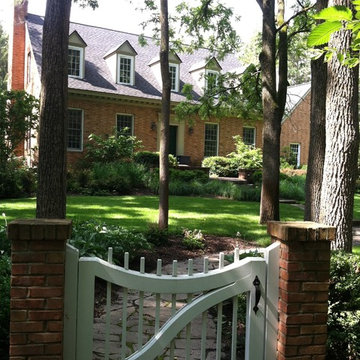 Custom Wood Designed Front Entry Gate
