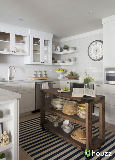 Transitional Kitchen by Breeze Giannasio Interiors