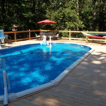 Aboveground Pools Installed by Brown's Pools & Spas
