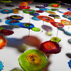 FLOATING COLOR SPLASHES - Wall Sculptures