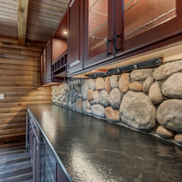 Log Home Custom Kitchen
