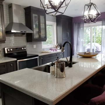 Grey & Purple Kitchen