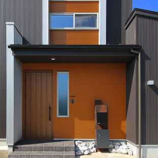 他の地域のコンテンポラリースタイルのおしゃれな玄関の写真