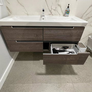 Bathroom Vanity In-Drawer Outlets