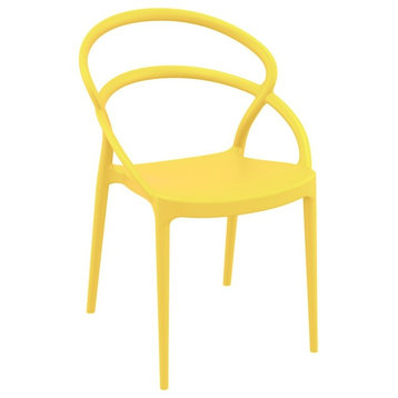 Compamia Pia Set of 2 Dining Chair, Yellow