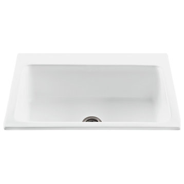 The spacious Reflection Sink, White, 22.25x9.25