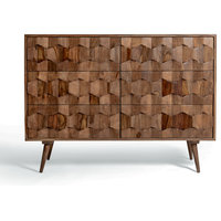 Malmo Mid Century Modern Dresser With 6 Drawers