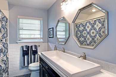 Example of a trendy bathroom design in Houston