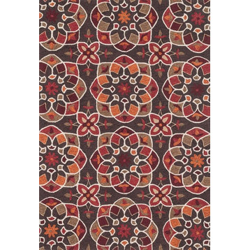 Loloi Francesca Collection Rug, Brown and Spice, 2'3"x3'9"