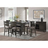 Lexicon Baresford 60" Transitional Wood Counter Height Dining Room Table in Gray