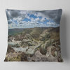 Clouds and Stones under Wild Clouds Landscape Printed Throw Pillow, 16"x16"