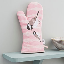 pink birdie oven glove - Oven Gloves & Pot Holders