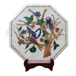 FLORA & FAUNA MARBLE TILE - Tile Murals