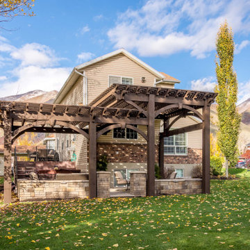 Entertainment Size | Tiered Pergola Kit, Protection w/Mountain View