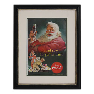 Vintage Coca Cola Collectible Art Mats Christmas Santa Pack of 4 