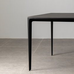 Minimalist Table &ndash; Innovation S - Black Sandstone / Black - Dining Tables