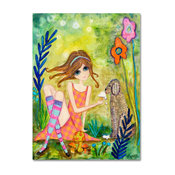 Wyanne 'Big Eyed Girl The Charmer' Canvas Art, 24"x18"