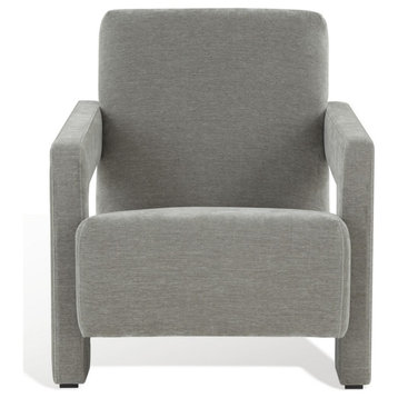 Safavieh Couture Taylor Modern Velvet Accent Chair, Grey