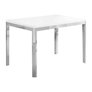 Monarch Specialties Faux Marble Rectangle Dining Table