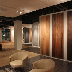 Commercial new construction - Pacific Design Center (West Hollywood) - Hardwood Flooring