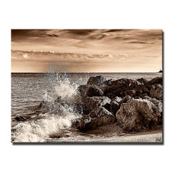 Ready2HangArt - " Waters Edge " Canvas Art By Bruce Bain, 16"x20" - Prints And Posters