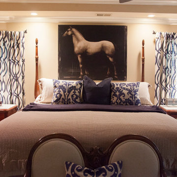 Classic Blue and White Master Suite
