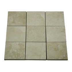 Elegant Durango 4" x 4" Travertine Tile - Products