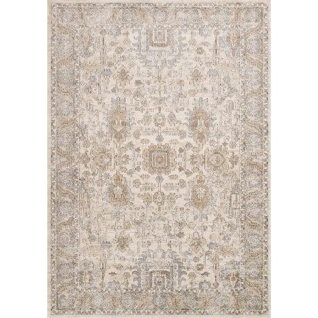 Teagan Area Rug by Loloi II, Ivory/Sand, 7'11"x10'6"