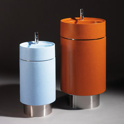 Orange and Blue Sinks - Bathroom Vanities And Sink Consoles