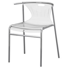 ELMER Chair - clear/chrome plated - IKEA