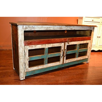 Rustic Solid Wood TV Console