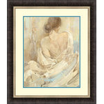 Tangletown Fine Art - "Abstract Figure Study I" By Albena Hristova, Framed Wall Art, Ready to Hang - Abstract art is a fresh way of defining the style of a home or office. This fine art print highlights the use of color and shape to create an image. 1.5inch Deep Gallery Wrap Canvas.Printed on a 12 color Giclee printer for a deep rich color gamut.  Thick 290gsm cotton canvas will not sag or drape. Stretched over a kiln dried - finger jointed frame that will not warp. Wire hanger for easy hanging.