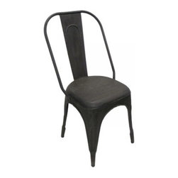 Raw Metal Industrial Chair - Living Room Chairs