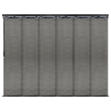 Kato 6-Panel Track Extendable Vertical Blinds 98-130"W