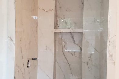 Example of a trendy bathroom design in Houston