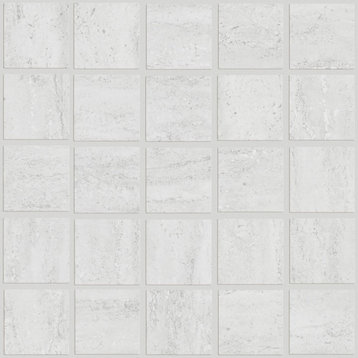 Shaw CS74F Classico - 13" x 13" Square Mosaic Floor and Wall Tile - Light Gray