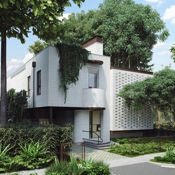 3D Exterior Renders of a Stylish House by ArchiCGI