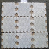 Carrara White Venato Marble 3" Hexagon Mosaic Wall Floor Tile Polished, 1 sheet