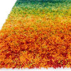 Vibrant Barcelona Shag Area Rug by Loloi II, Rainbow, 5'2"x7'7"