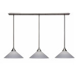 Toltec Lighting - Toltec Lighting 48-BN-4012 Stem - Three Light Linear Pendant - Warranty: 1 Year No. of Rods: 15 Assembly Required: Yes Canopy Included: Yes Shade Included: Yes Canopy Diameter: 5 x 48 x 2.5 Rod Length(s): 18.00Stem Three Light Linear Pendant Brushed Nickel *UL Approved: YES *Energy Star Qualified: n/a *ADA Certified: n/a *Number of Lights: Lamp: 3-*Wattage:150w Medium Base bulb(s) *Bulb Included:No *Bulb Type:Medium Base *Finish Type:Brushed Nickel