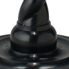 Elegant Twisted Black Metal Pole Floor Lamp Classic 65" Simple Ribbed