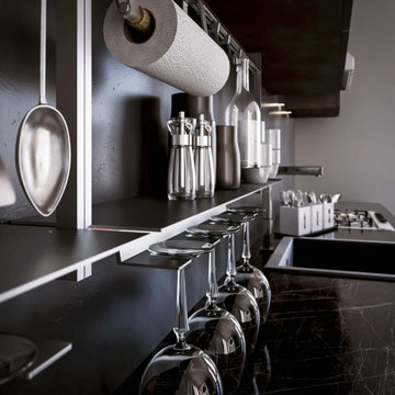 Chrome Backsplash Rail