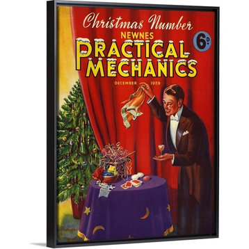"Practical Mechanics, December 1939" Floating Frame Canvas Art, 32"x42"x1.75"