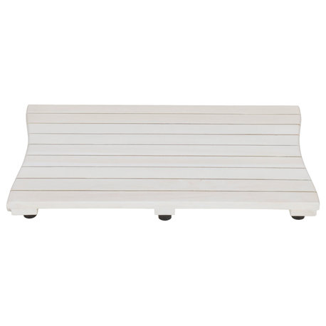 CoastalVogue Eleganto 23" Wide FloorMat ED1133, White